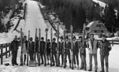 Szlovénia, Planica, a magyar síugró válogatott edzőtáborozáson., 1984, Urbán Tamás, síugrás, síelés, Fortepan #124315