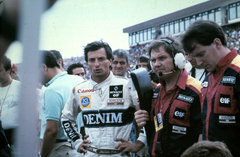 Magyarország, Hungaroring, Mogyoród, Formula-1 harmadik magyar nagydíj, balra Riccardo Patrese a Williams-Judd csapat versenyzője., 1988, Urbán Tamás, színes, Fortepan #125003