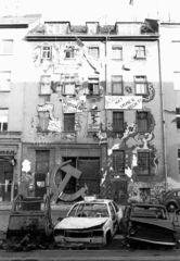 Germany, Berlin, Adalbertstrasse 32., 1990, Urbán Tamás, communism, symbol, hammer and sickle, Fortepan #125067