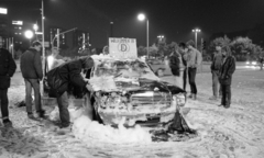 Germany, Berlin, Alexanderplatz., 1990, Urbán Tamás, Mercedes-brand, automobile, Fortepan #125069