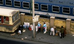 Magyarország, Budapest VIII., Kerepesi út, KGST piac a Keleti pályaudvar közelében., 1989, Urbán Tamás, színes, Budapest, lengyel piac, Fortepan #125803