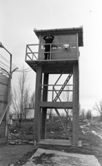 Hungary, Baracska, Baracskai Börtön és Fogház, őrtorony., 1985, Urbán Tamás, watch tower, Fortepan #126054