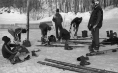 Hungary, Mátraháza, 1985, Urbán Tamás, skiing, Fortepan #126092