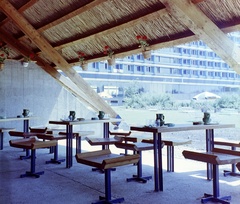 Hungary, Balatonfüred, Hotel Annabella, kerti bár és játékterem., 1975, Bauer Sándor, colorful, Fortepan #126169