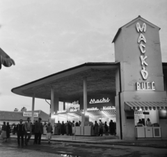 Magyarország, Budapest X., Albertirsai úti vásár területe, Országos Mezőgazdasági Kiállítás és Vásár., 1965, Bauer Sándor, büfé, Budapest, Mackó Büfé, Fortepan #126631