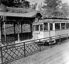 Hungary, Budapest II., villamos-végállomás., 1970, Bauer Sándor, tram, Ganz-brand, Budapest, Fortepan #126731