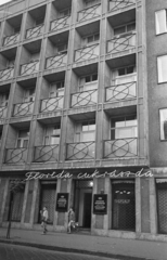 Magyarország, Budapest II., Szilágyi Erzsébet (Malinovszkij) fasor 37., Florida cukrászda., 1963, Bauer Sándor, cukrászda, neon felirat, Budapest, Fortepan #127008