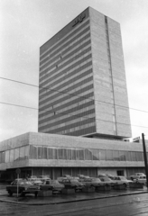 Szlovákia, Pozsony, Rajská ulica - Špitálska ulica sarok, Hotel Kyjev., 1974, Bauer Sándor, Csehszlovákia, Fortepan #127048