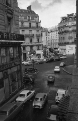 Franciaország, Párizs, Rue Daunou, kilátás az 1-es számú házból az Avenue de l'Opéra felé., 1967, Bauer Sándor, Fortepan #127077