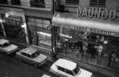 Franciaország, Párizs, Rue Daunou, kilátás az 1-es számú házból., 1967, Bauer Sándor, Simca 1000, Citroen Ami, Renault 8, Fortepan #127078