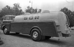 Magyarország, Városliget,Budapesti Ipari Vásár, Budapest XIV., Csepel D-710 típusú sörszállító teherautó., 1959, Bauer Sándor, teherautó, sör, Csepel D-700, Budapest, Fortepan #127288