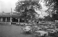 Magyarország, Városliget,Budapesti Ipari Vásár, Budapest XIV., Mátyás Pince étterem és kerthelyiség a kiállításon., 1959, Bauer Sándor, kerthelyiség, Budapest, Fortepan #127291