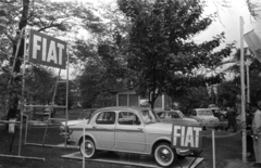 Magyarország, Városliget,Budapesti Ipari Vásár, Budapest XIV., FIAT személygépkocsik kiállítási területe., 1960, Bauer Sándor, Fiat-márka, Fiat 1100, Budapest, Fortepan #127355