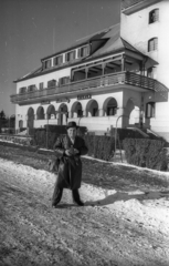 Magyarország, Széchenyihegy, Budapest XII., Rege utca, Vörös Csillag (egykor Golf, később Panoráma) szálloda., 1955, Bauer Sándor, Budapest, Lauber Dezső-terv, Bereczky László-terv, Fortepan #127518