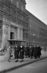 Magyarország, Budapest XI., Műegyetem rakpart, a Budapesti Műszaki Egyetem (később Budapesti Műszaki és Gazdaságtudományi Egyetem) R épülete., 1955, Bauer Sándor, Budapest, Budapesti Műszaki Egyetem, Fortepan #127865