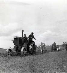 1948, Bauer Sándor, traktor, talajművelés, H.S.C.S.-márka, mezőgazdaság, Fortepan #128504