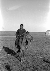 Mongolia, 1969, Bagi Gábor, Bagi Róbert, horse, rider, Fortepan #128596