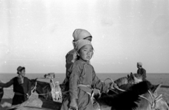 Mongolia, 1969, Bagi Gábor, Bagi Róbert, horse, rider, Fortepan #128603