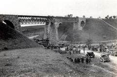 Hungary, Biatorbágy, vasúti viadukt az 1931. szeptember 13-i merénylet után., 1931, Becker György, railway accident, Fortepan #128672