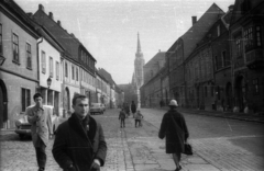 Magyarország, budai Vár, Budapest I., Fortuna utca a Hess András tér és a Mátyás-templom felé nézve., 1967, Gali, Budapest, Fortepan #128933