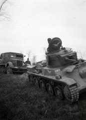 1941, Hajdu Fedő Károly, tank, badge, eastern front, Fortepan #129090