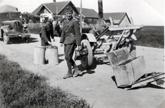 1941, Hajdu Fedő Károly, teherautó, Ford-márka, második világháború, utánfutó, keleti front, Fortepan #129110