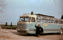 1959, Heinzely Béla, colorful, bus, Ikarus-brand, MÁVAUT-organisation, Fortepan #129208