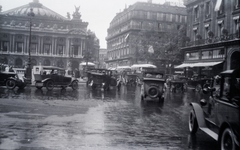 Franciaország, Párizs, Place de l'Opéra, balra az Opera, jobbra a Boulevard des Capucines torkolata., 1929, Horváth Miklós dr, Fortepan #129266