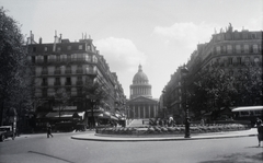 Franciaország, Párizs, Boulevard Saint-Michel, szemben a Rue Soufflot és a Pantheon., 1929, Horváth Miklós dr, Fortepan #129272