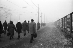 Magyarország, Budapest VIII., Üllői út a Heim Pál Gyermekkórház felől a Nagyvárad tér felé nézve. Jobbra az ekkor beépítetlen Üllői út 84. - Orczy út saroktelek téglakerítése., 1968, Horváth Miklós dr, Budapest, Fortepan #129371