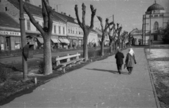 Magyarország, Mohács, Szabadság utca a Széchenyi térnél., 1967, Hunyady József, Fortepan #129601