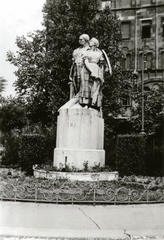 Magyarország, Budapest V., Szabadság tér, Irredenta szoborcsoport »Dél« (Szentgyörgyi István, 1921.)., 1938, Kelecsényi Kristóf, irredenta emlékmű, Budapest, Fortepan #129785