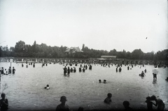 Magyarország,Balaton, Siófok, Strand., 1920, Ladinek Viktor, fürdés, strand, Fortepan #129953