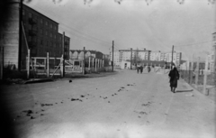 Magyarország, Budapest IX., József Attila lakótelep, Pöttyös utca az Üllői út felé nézve., 1960, Fortepan/Album016, Budapest, lakótelep, Fortepan #130030