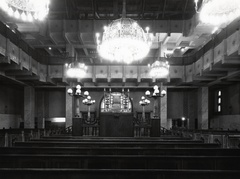 Hungary, Budapest VII., Kazinczy utcai zsinagóga., 1989, Fortepan/Album017, Mundrák Attila, synagogue, church interior, judaism, Budapest, Fortepan #130107