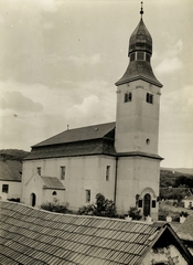 Hungary, Noszvaj, református templom., 1935, Nagy Károly, roof, Fortepan #130113