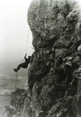 1924, Jánossy Virág, Háberl Aladár, hill climbing, Fortepan #130365