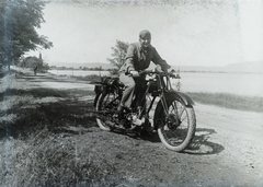 1932, Jánossy Virág, Háberl Aladár, motorcycle, Hungarian brand, Nova-brand, Fortepan #130377