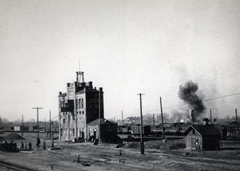 1942, Marics Zoltán, second World War, train station, Fortepan #131246