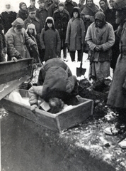 1942, Marics Zoltán, second World War, funeral, Fortepan #131285