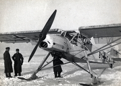 1943, Marics Zoltán, keleti front, tél, hó, repülőgép, Luftwaffe, második világháború, Fieseler-márka, Fieseler Fi 156 Storch, Fortepan #131317