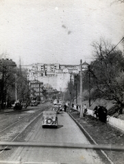 Ukrajna, Kijev, Mihajlo Hrusevszkij utca a Hrescsatik sugárút felé nézve., 1943, Marics Zoltán, második világháború, automobil, Fortepan #131331