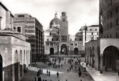 Italy, Brescia, Piazza della Vittoria., 1935, Orbán György, Fortepan #131474