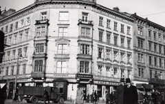 Ausztria, Bécs, Friedrichstrasse - Kärntner Strasse sarok., 1938, Palotai Klára, teherautó, tánciskola, Anschluss, Fortepan #131785