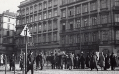 Ausztria, Bécs, Kärntner Strasse a Friedrichstrasse felől a Bösendorferstrasse felé nézve., 1938, Palotai Klára, Anschluss, Fortepan #131789