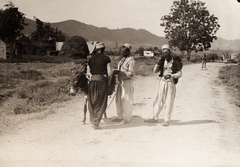 1917, Palotai Klára, donkey, folk costume, tarboosh, muslim, Fortepan #131826