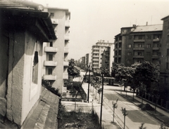 Magyarország, Budapest XI., kilátás az Ulászló utca 45. számú házból a Bartók Béla (Horthy Miklós) út felé., 1940, Szepesfalvy Gábor, Budapest, Fortepan #131850