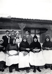 1942, Vámos Eszter, wedding ceremony, folk costume, peasant, Fortepan #131902