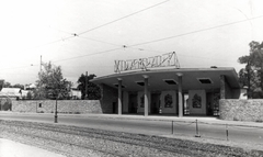 Magyarország, Városliget, Budapest XIV., Állatkerti körút, a Vidámpark főbejárata., 1955, Samodai József Zuglói Helytörténeti Műhely, vidámpark, Budapest, Fortepan #131957