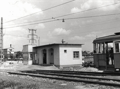 Magyarország, Budapest XIV., a 44-es villamos ekkor elkészült végállomása a Rákos-pataknál., 1956, Samodai József Zuglói Helytörténeti Műhely, villamos, Budapest, Fortepan #131982